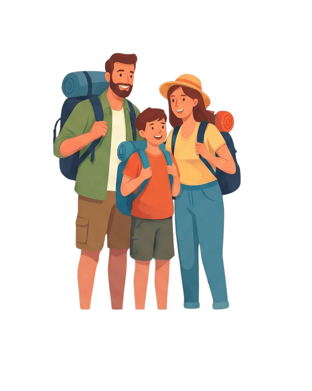 Family traveling together